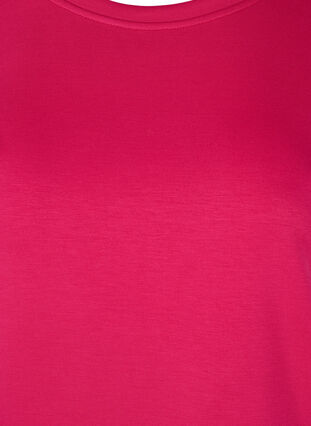 Sweatshirt with a round neckline and long sleeves, Cerise, Packshot image number 2