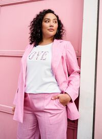 Pink spring suit, , Model