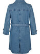 Denim trench coat with belt, Blue Denim, Packshot image number 1