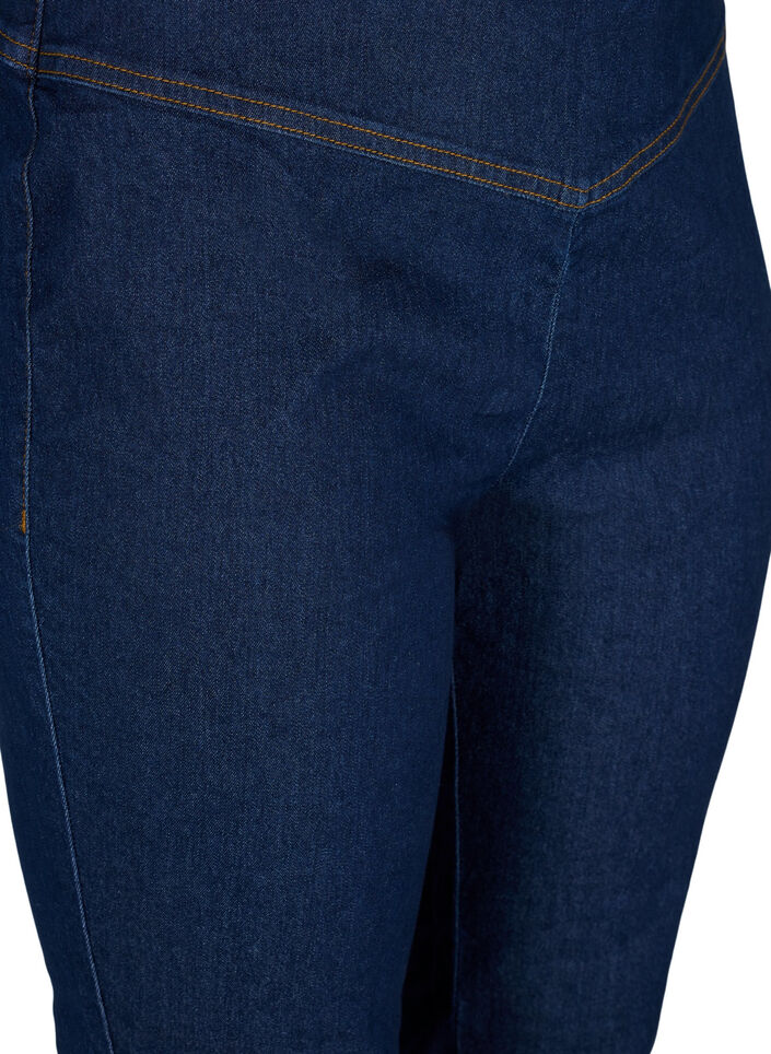 Stretchy cotton blend jeggings, Dark blue, Packshot image number 2
