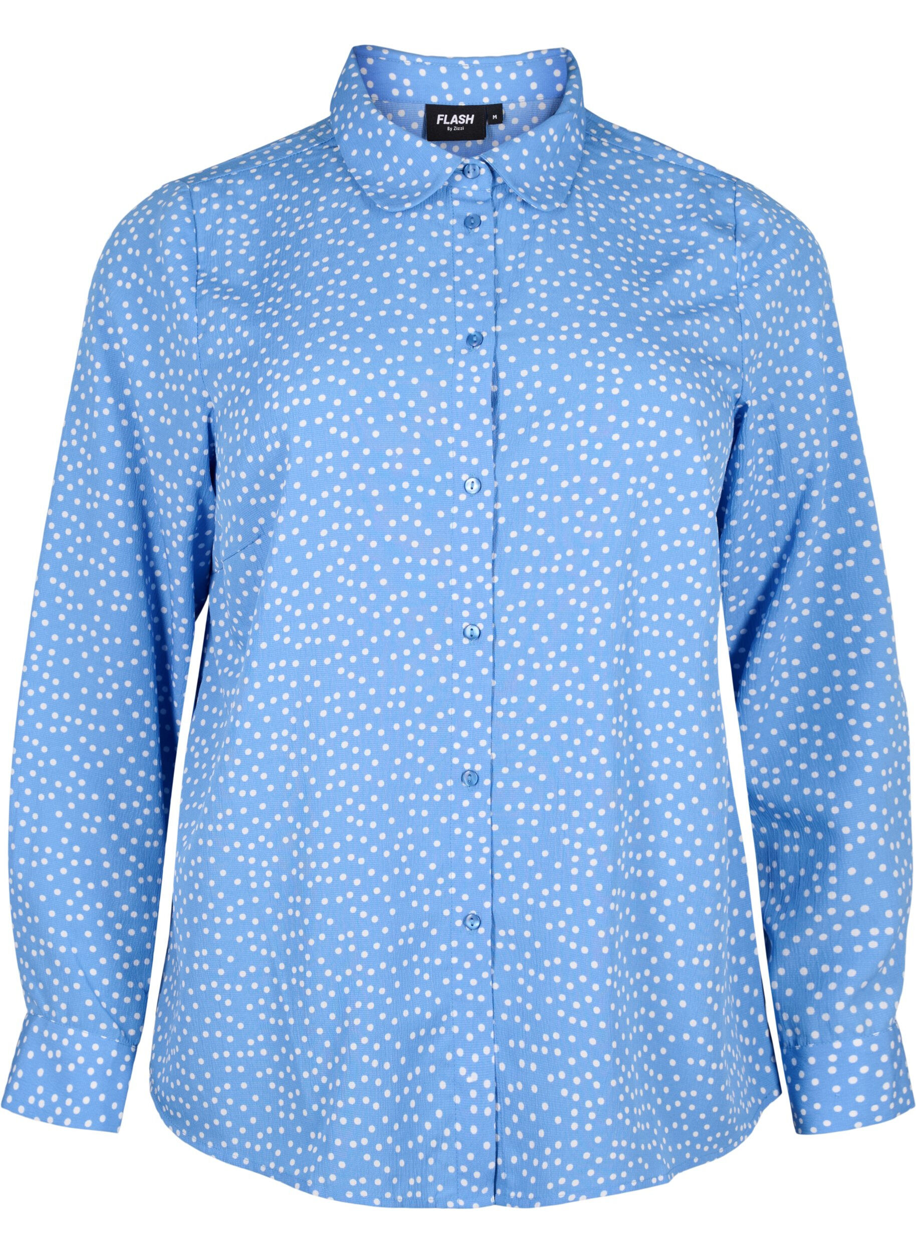 Zizzifashion FLASH - Shirt with dots, Marina White Dot, Packshot image number 0