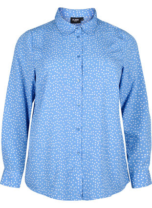 FLASH - Shirt with dots, Marina White Dot, Packshot image number 0