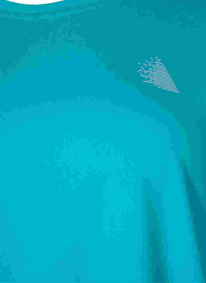 Short sleeved workout t-shirt, Deep Peacock Blue, Packshot image number 2