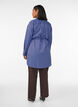 Striped shirt with a wrap effect and a tie-belt, Blue, Model image number 2