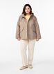 Short spring jacket with detachable hood, Beige, Model image number 1