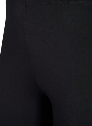 FLASH - 2-pack cotton leggings, Black / Black, Packshot image number 2