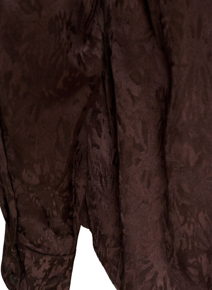 Shirt with tone-on-tone paisley pattern, Brown, Packshot image number 3