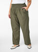 Smock pants with linen, Green, Model image number 2