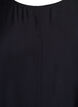 A-line viscose dress with short sleeves, Black, Packshot image number 2