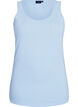 Solid color basic top in cotton, Light Blue, Packshot image number 0
