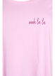 Short-sleeved nightgown in organic cotton, Rose, Packshot image number 2
