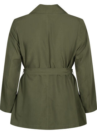 Trench coat with belt and pockets, Grape Leaf, Packshot image number 1