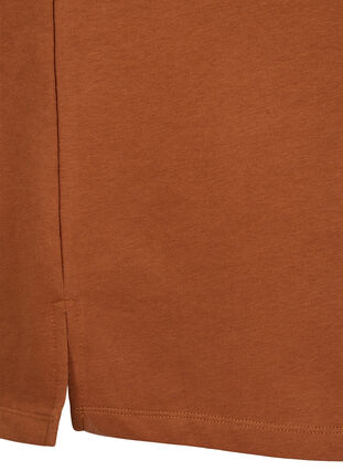 Loose-fitting sweater dress with short sleeves, Argan Oil, Packshot image number 3