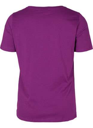 Cotton t-shirt with print, Grape Juice, Packshot image number 1