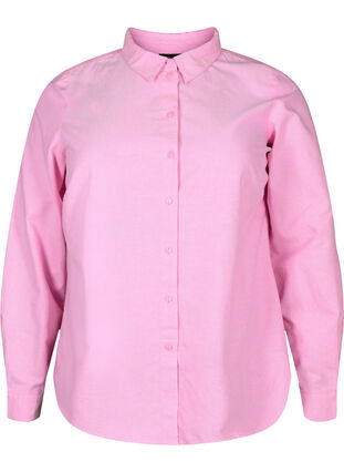 Long-sleeved cotton shirt, Pink Frosting, Packshot image number 0