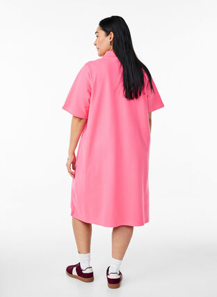 oversized polo shirt dress 7DIAMONDS Women's Core Long Sleeve Polo Shirt Dress in Ivory | Size Medium