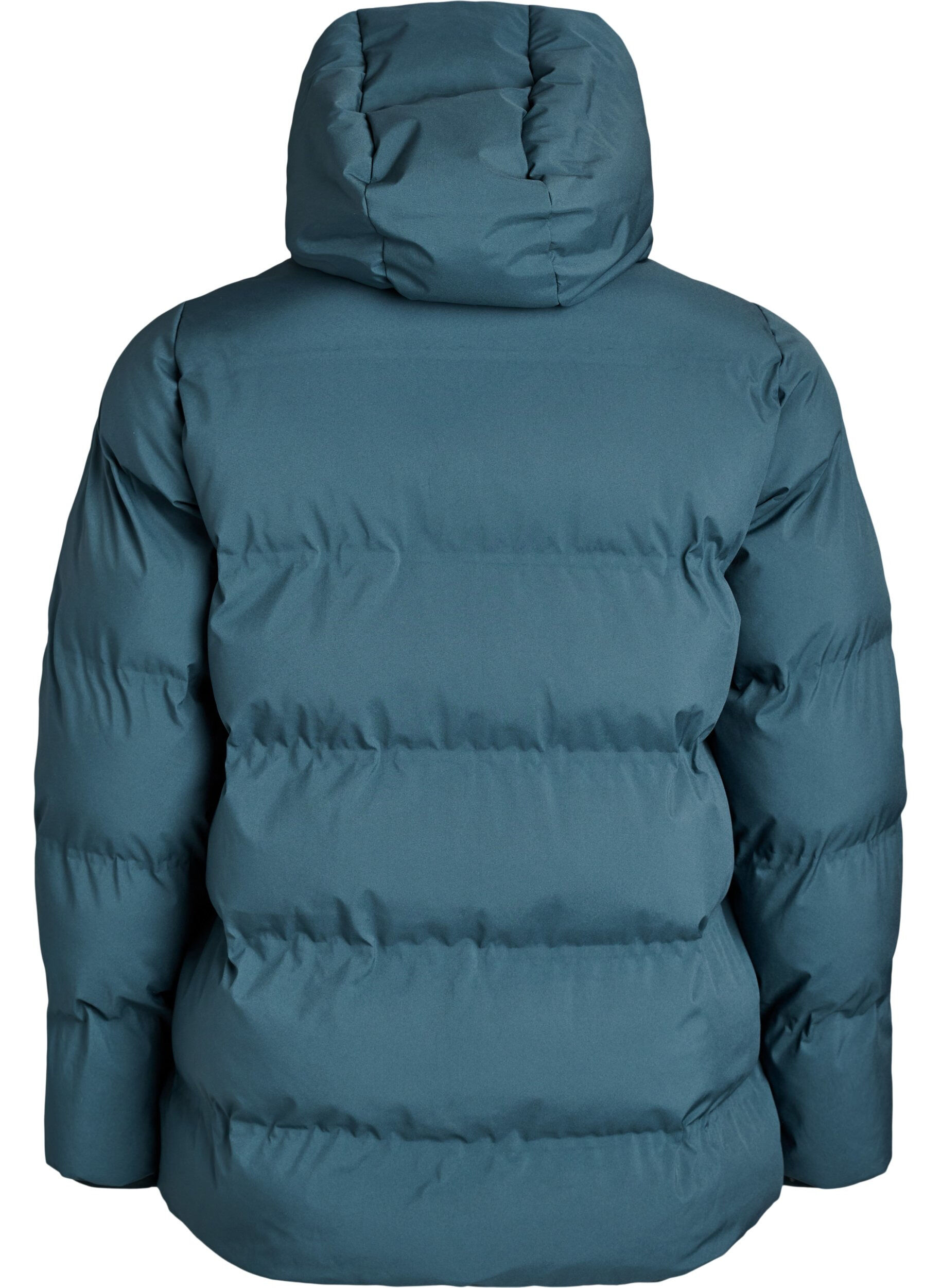 Zizzifashion Short puffer jacket with detachable hood, Green, Packshot image number 1
