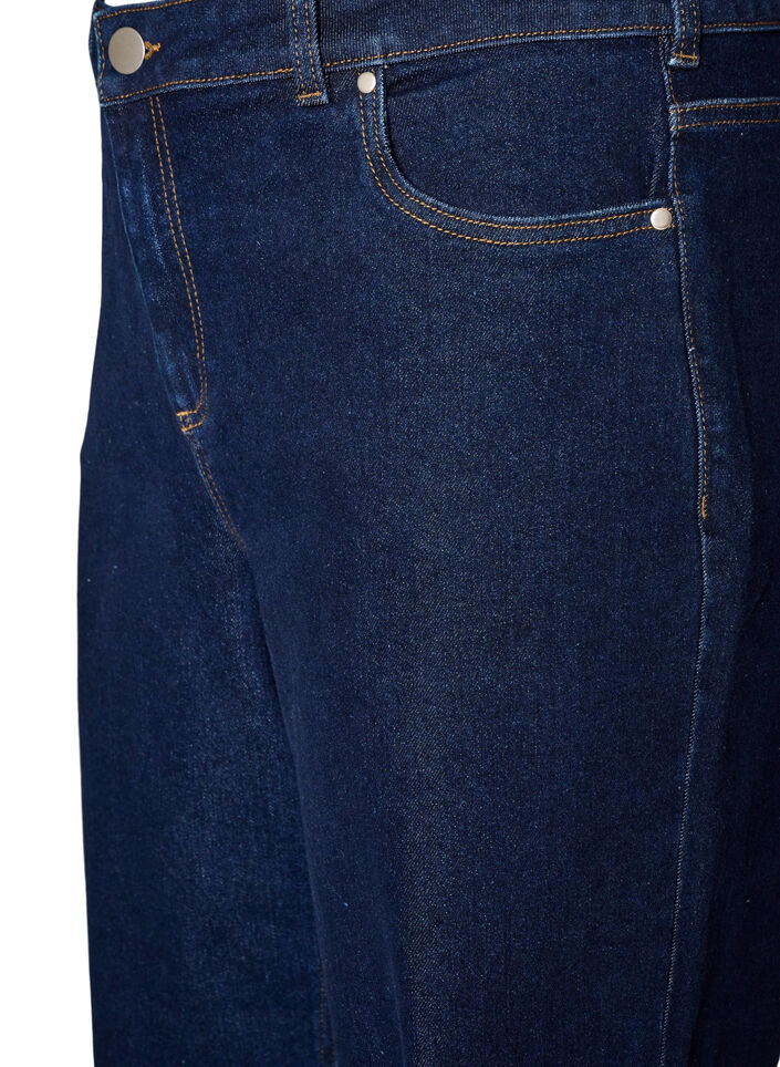 Myra jeans with high waist and wide fit, Blue, Packshot image number 2