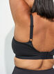 Lightly padded sports bra, Black, Model image number 4