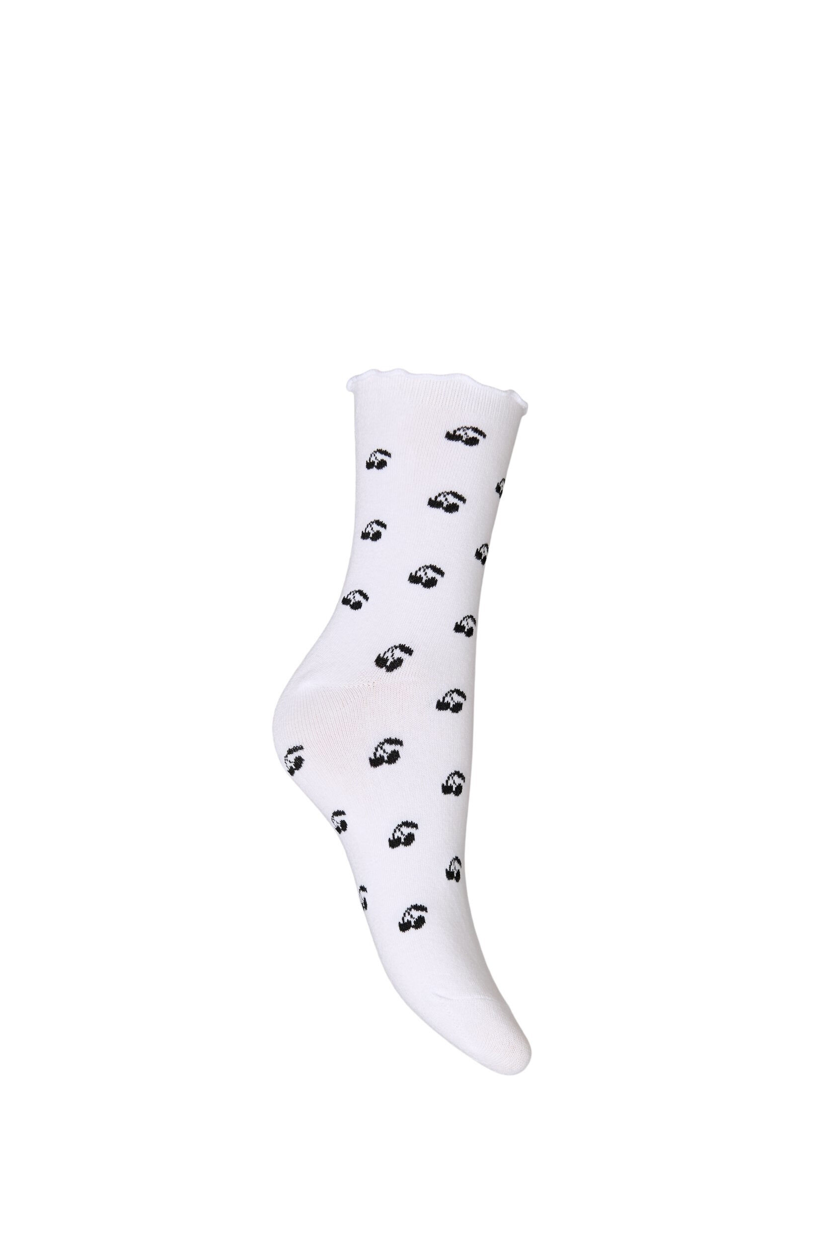 ZizzifashionCotton socks with patterns, White, Packshot image number 1