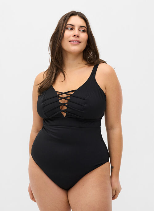 Swimsuit with string details
