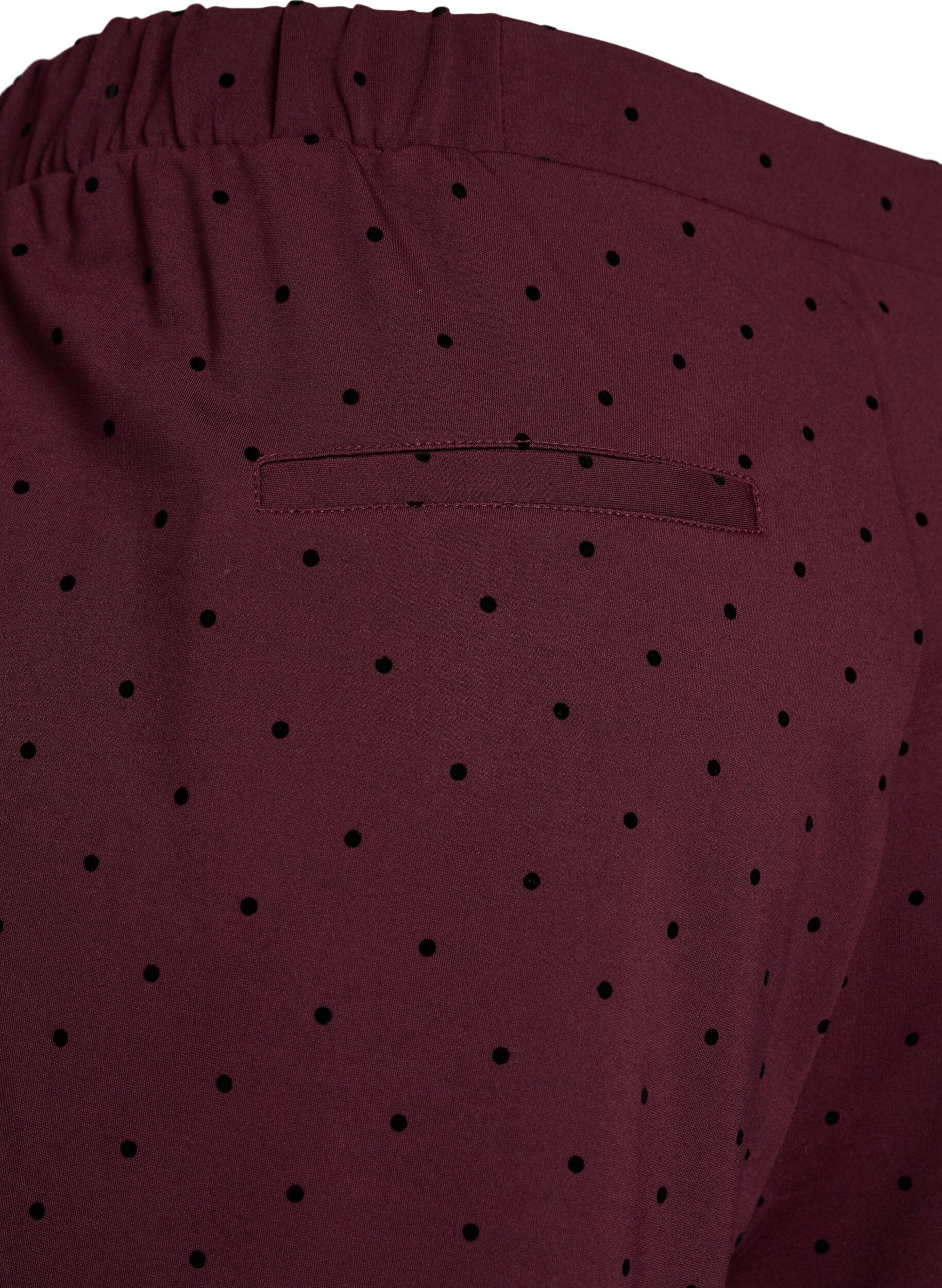 ZizzifashionSpotted trousers with a high waist and straight legs, Red, Packshot image number 3
