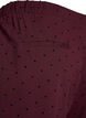 Spotted trousers with a high waist and straight legs, Red, Packshot image number 3