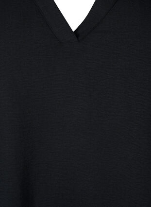 Sleeveless top with wrinkle details, Black, Packshot image number 2