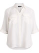 FLASH - Shirt with chest pockets and 3/4 sleeves, Vanilla, Packshot image number 0