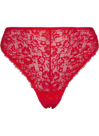 Lace G-string with regular waist