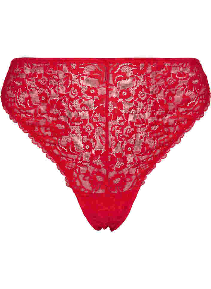 Lace G-string with regular waist, Red Ass., Packshot image number 0