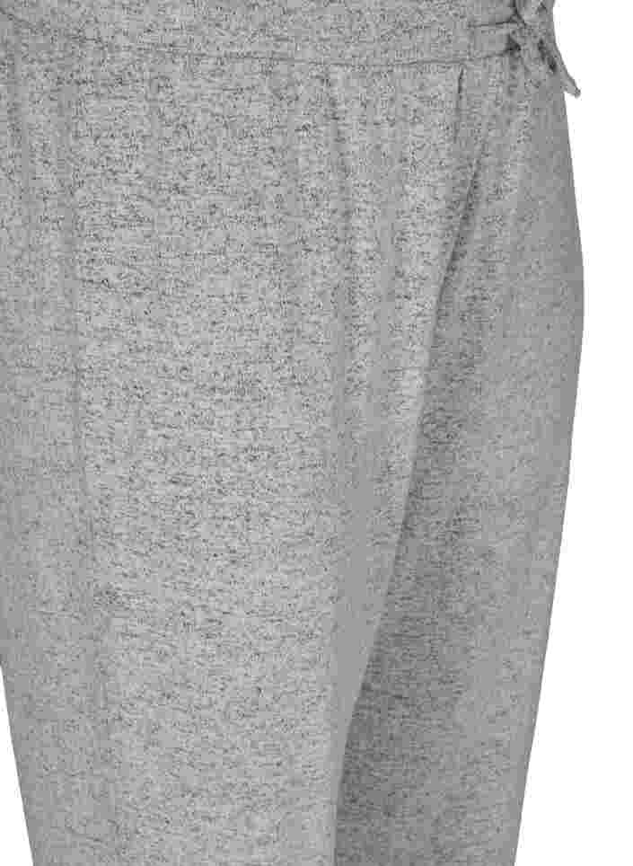 Loose trousers in a viscose blend, Light Grey Mel, Packshot image number 2