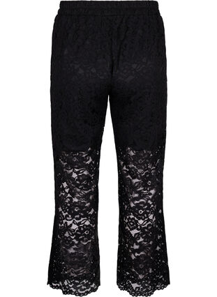 Lace pants with pockets, Black, Packshot image number 1