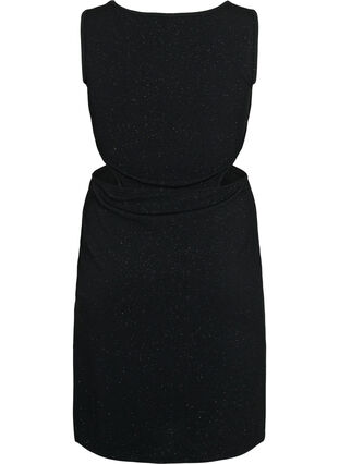 Sleeveless dress with cut-out section, Black, Packshot image number 1