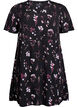 Short dress with floral print, Black, Packshot image number 0