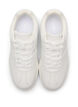 Wide fit - Faux leather trainers with stitch detailing, White, Packshot image number 2