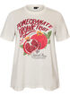 Cotton T-shirt with print, White, Packshot image number 0