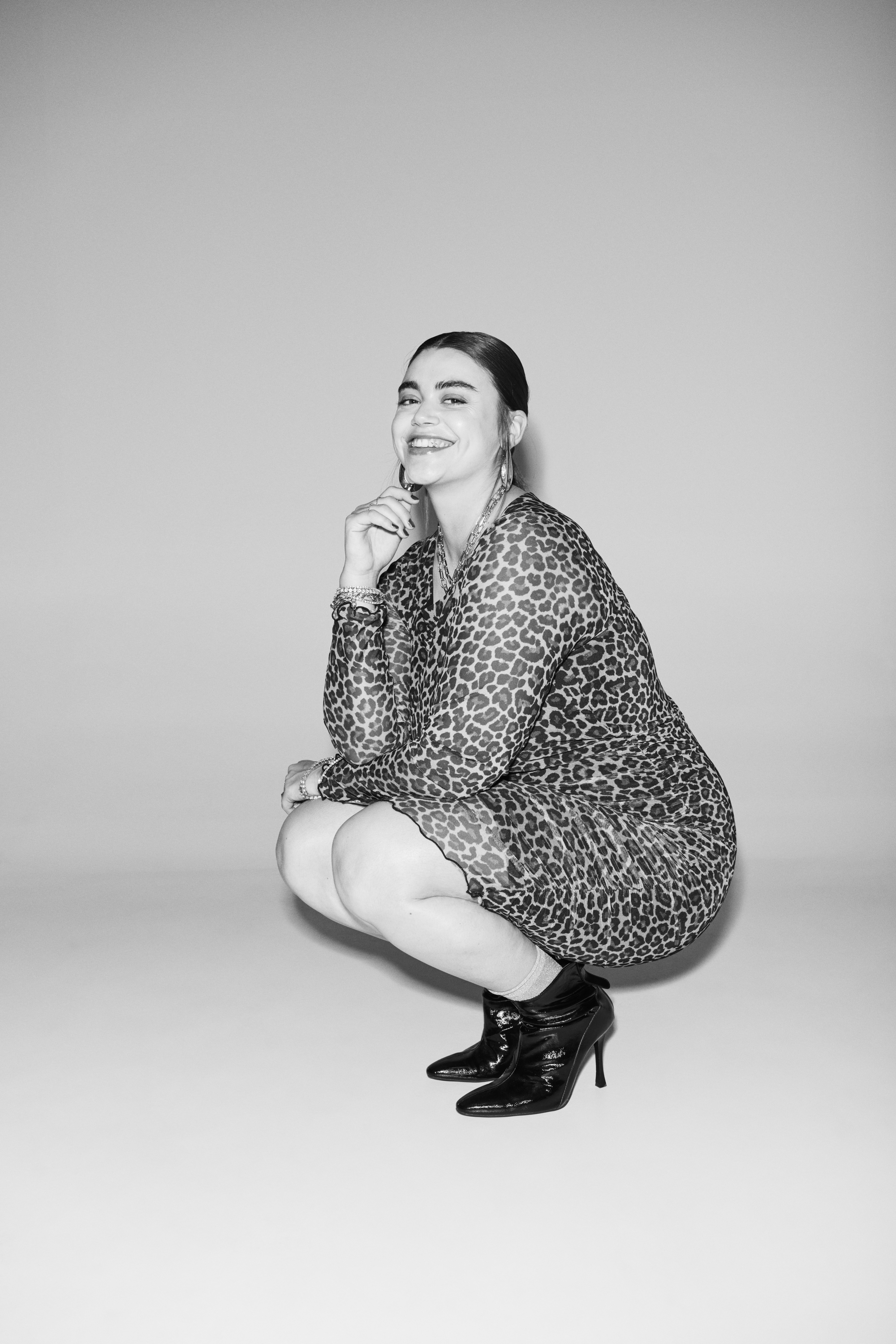 Zizzifashion Leopard dress, , Model