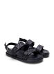 Wide fit glitter sandal with Velcro closure, Black, Packshot image number 1