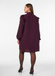 Short dress with ruffles and glitter, Red, Model image number 2