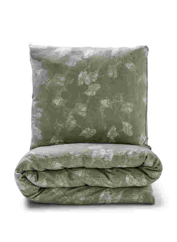 Patterned cotton bedding set, Aluminum AOP, Packshot image number 0