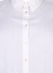 Long shirt in linen and cotton, Bright White, Packshot image number 2