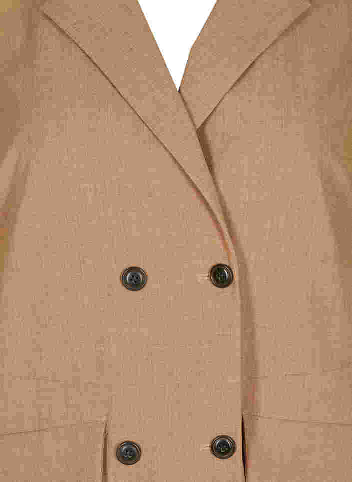 Long vest with double buttons, Burro, Packshot image number 2