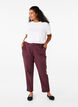 High-waisted trousers with straight legs, Dark Bordeaux, Model image number 0