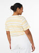 Striped cotton t-shirt, Yellow, Model image number 2