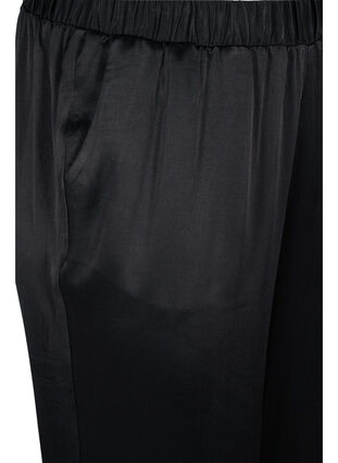 Loose trousers with pockets and elasticated edge, Black, Packshot image number 2