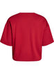 Short loose-fit t-shirt in a modal blend, Red, Packshot image number 1