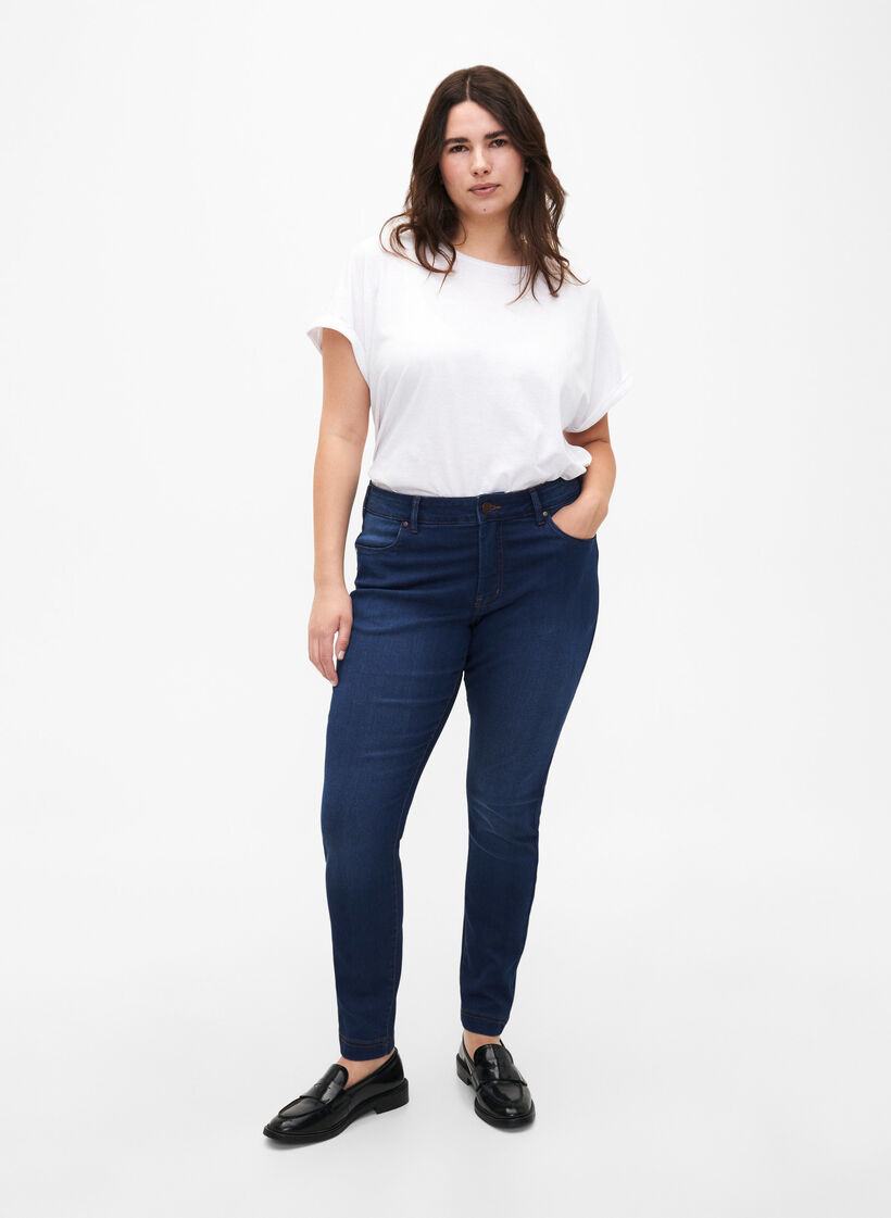 Viona regular waist jeans, Blue, Model image number 0