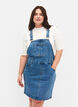 Denim dungarees dress, Blue, Model image number 0
