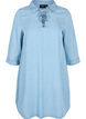 Tunic with 3/4 sleeves, Light blue denim, Packshot image number 0